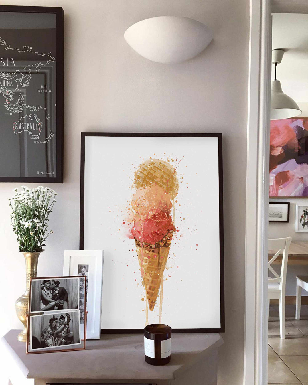 Ice Cream Wall Art Print 'Gelato'