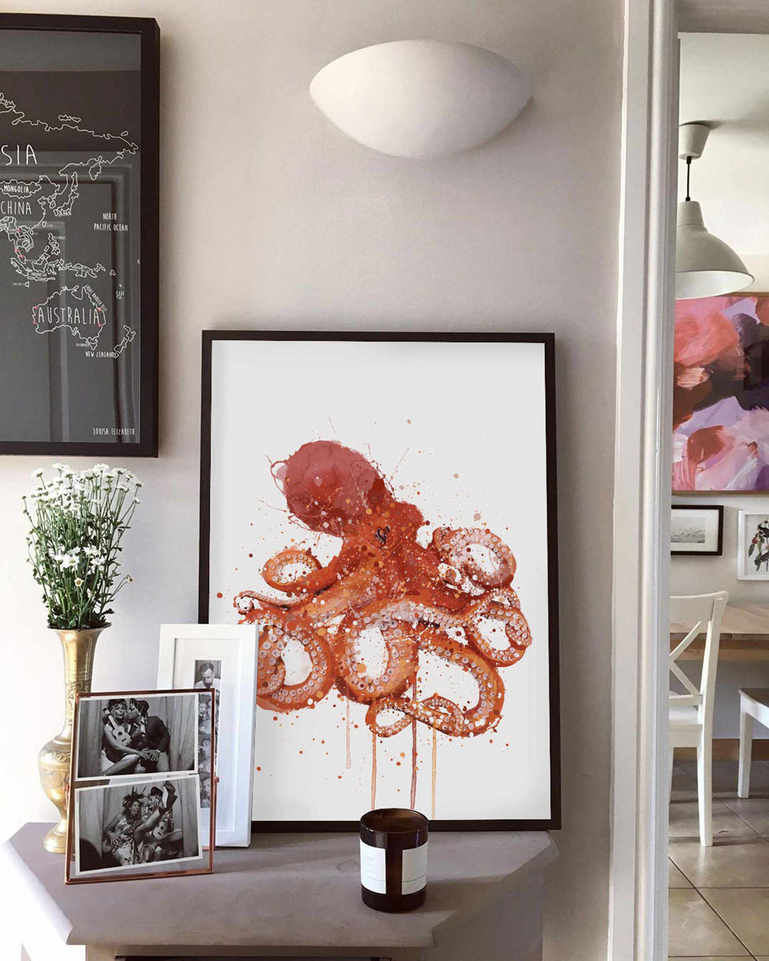 Sea Creature Wall Art Print 'Octopus'