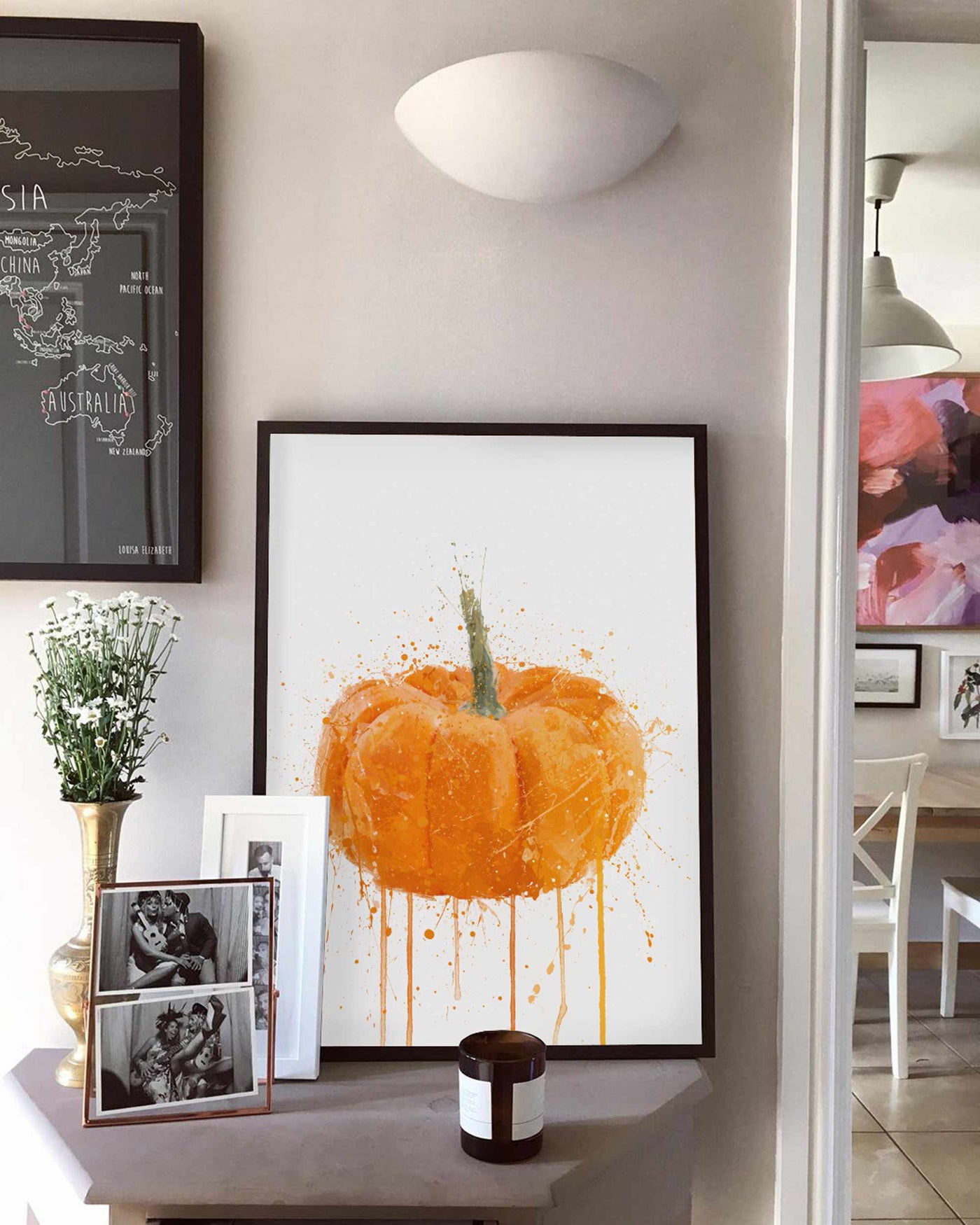 Pumpkin Vegetable Wall Art Print