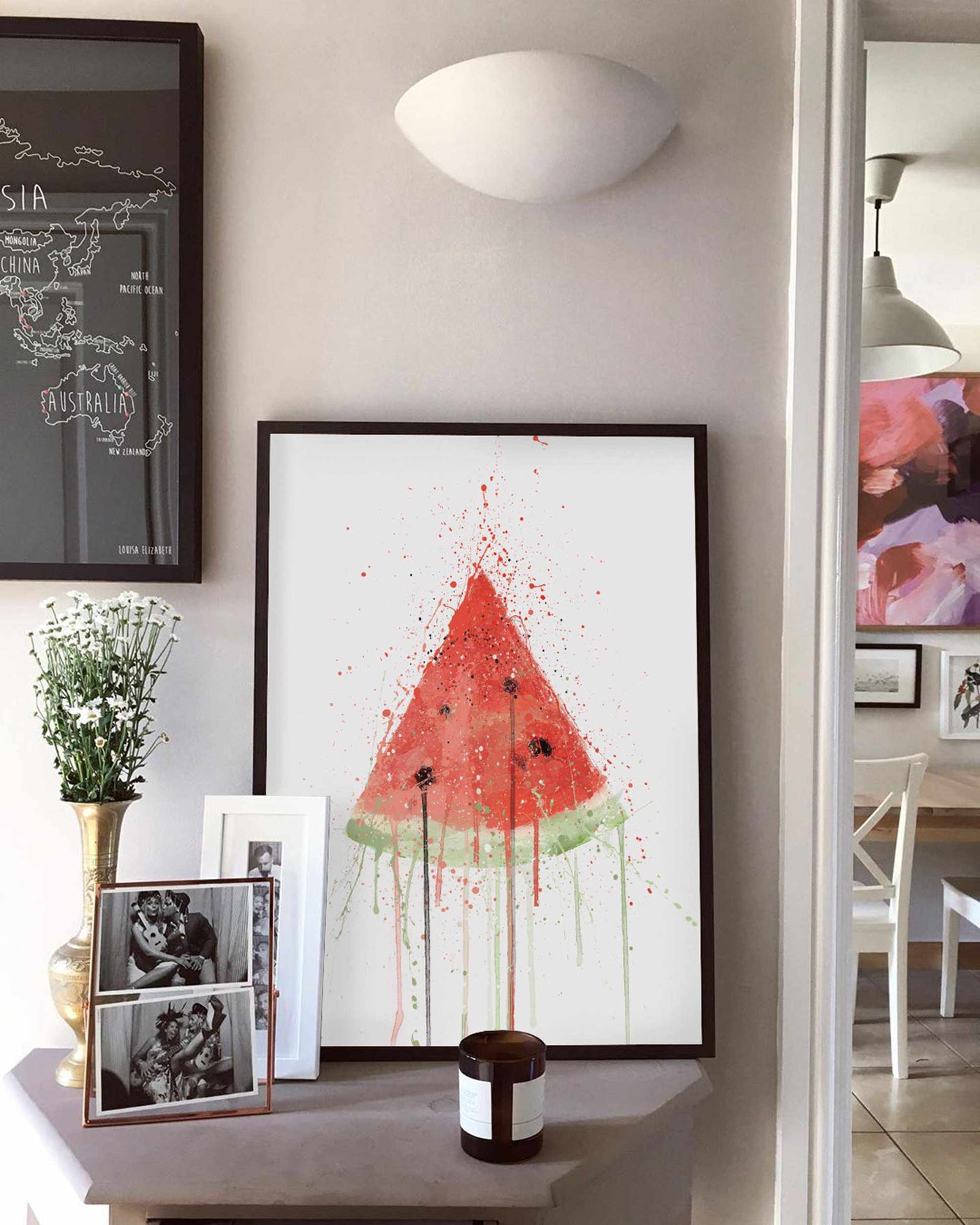 Watermelon Fruit Wall Art Print