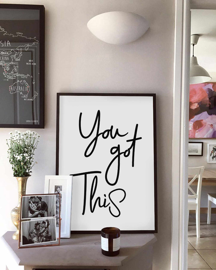 Typografisches Wandbild 'You Got This'