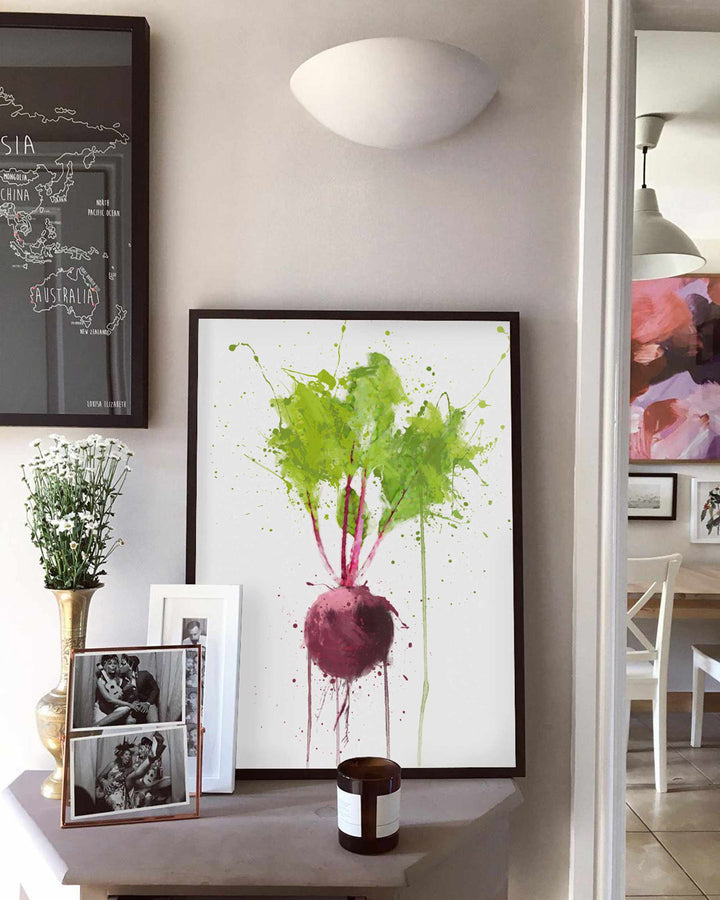 Rote-Bete-Gemüse-Wand-Kunstdruck