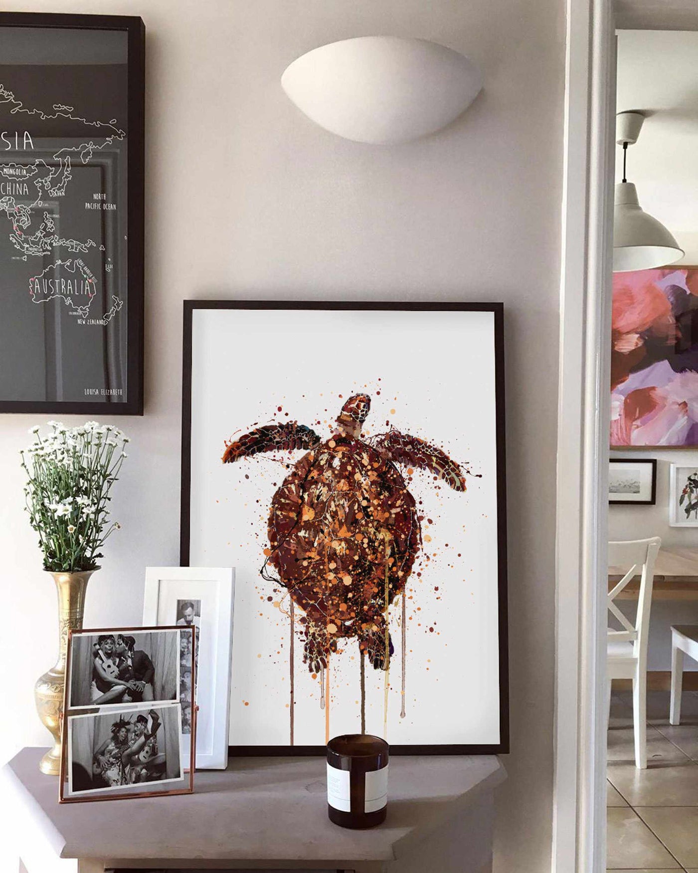 Sea Creature Wall Art Print 'Turtle'