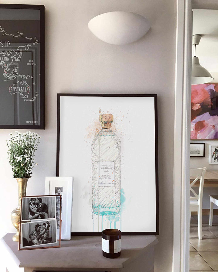 Gin Bottle Wall Art Print 'Hebridean Hue'-We Love Prints