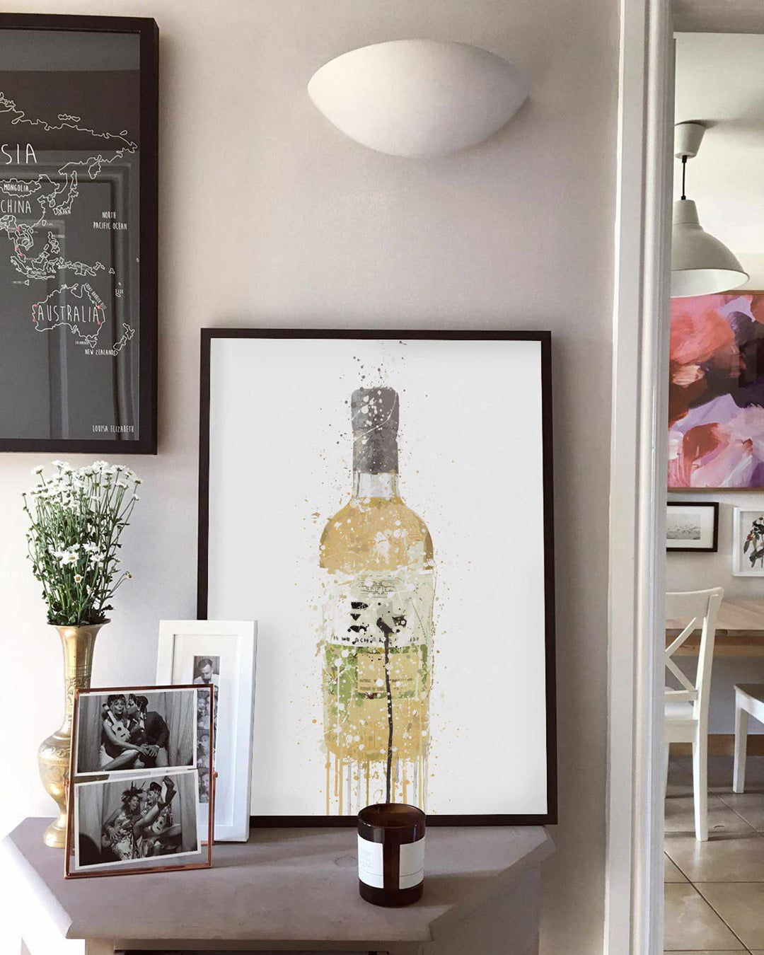 Gin Bottle Wall Art Print 'Meadow'-We Love Prints