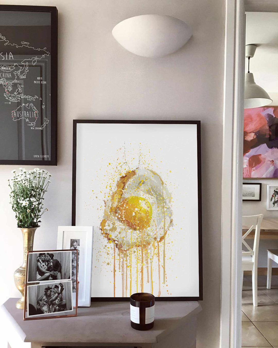Runny Egg 3 Wall Art Print