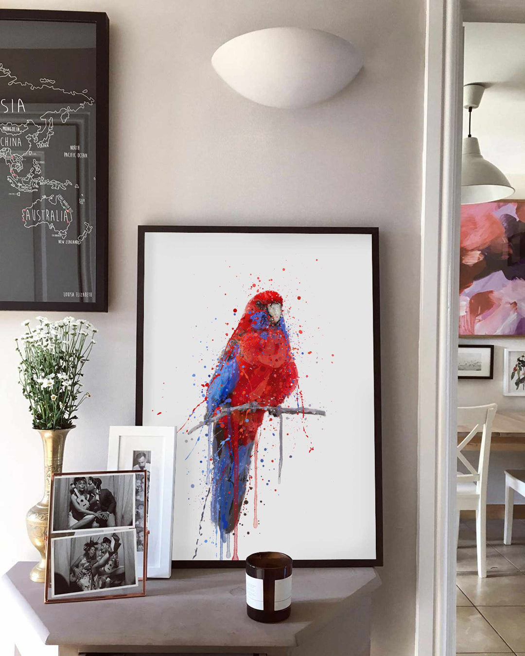 Parrot Wall Art Print ‘Rosella’