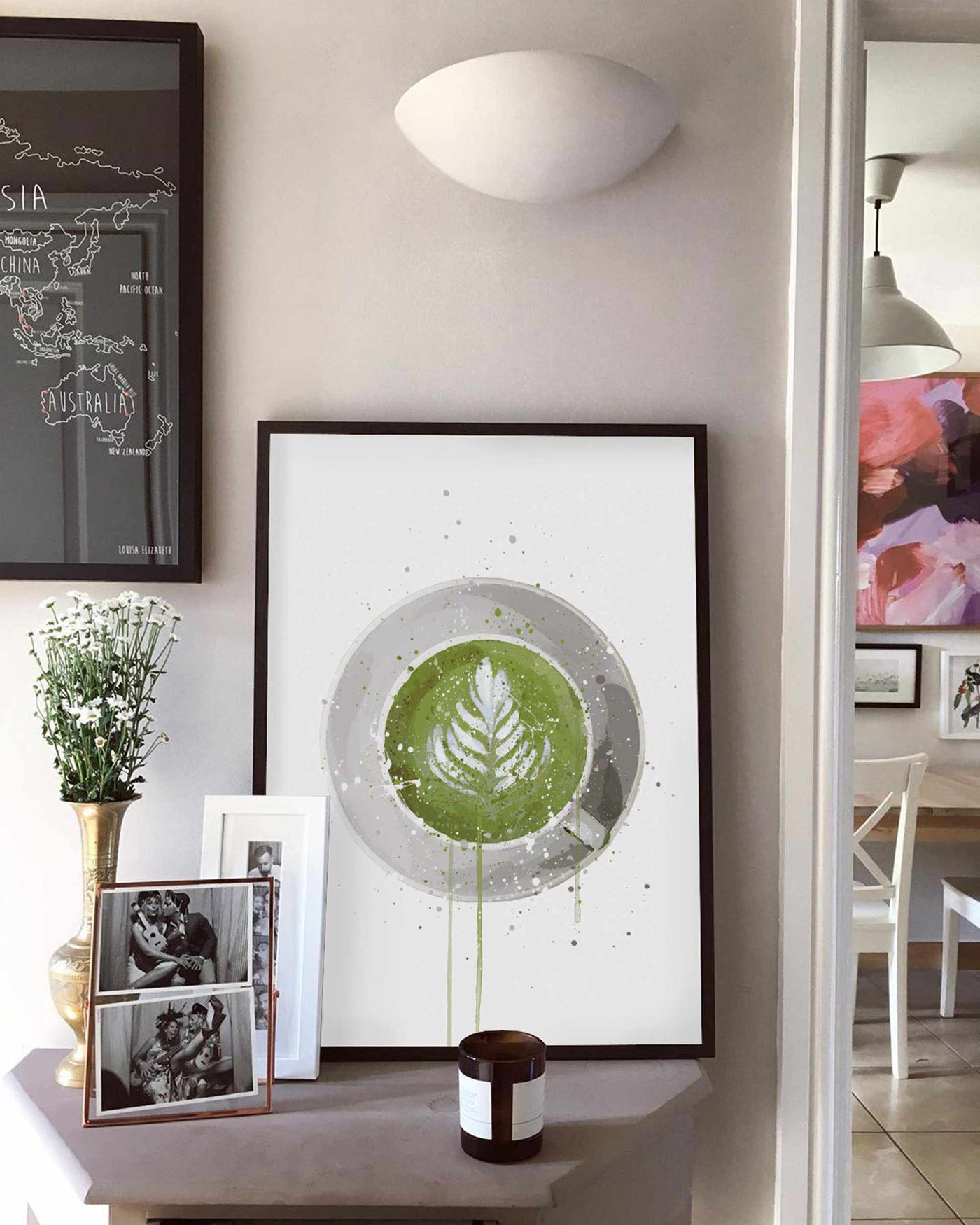 Tea Wall Art Print 'Matcha Latte'