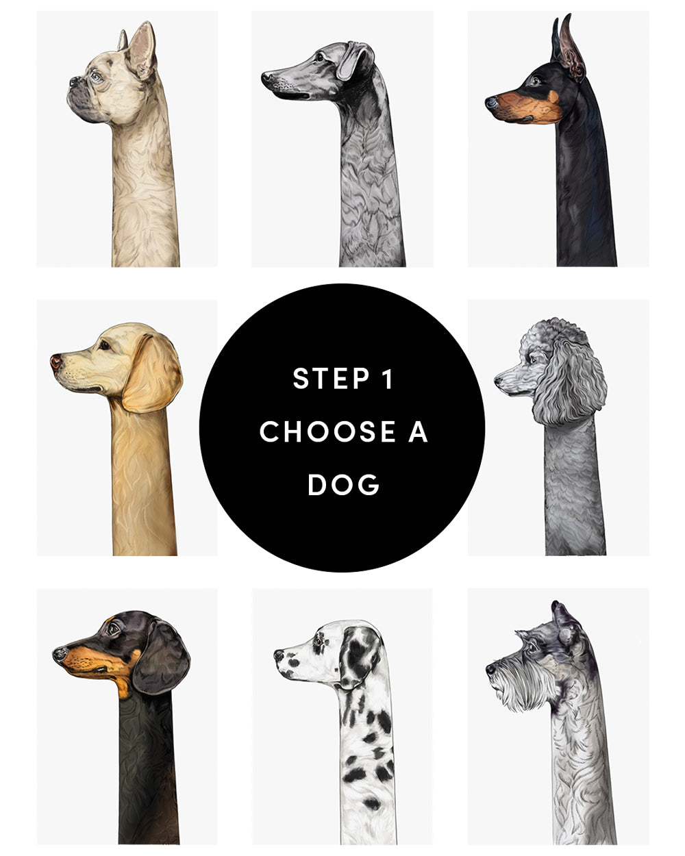 Entwerfen Sie Ihren eigenen Hundedruck