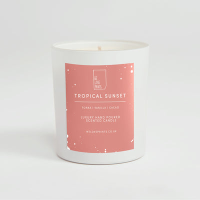 Luxury Hand-Poured Candle 'Tropical Sunset'