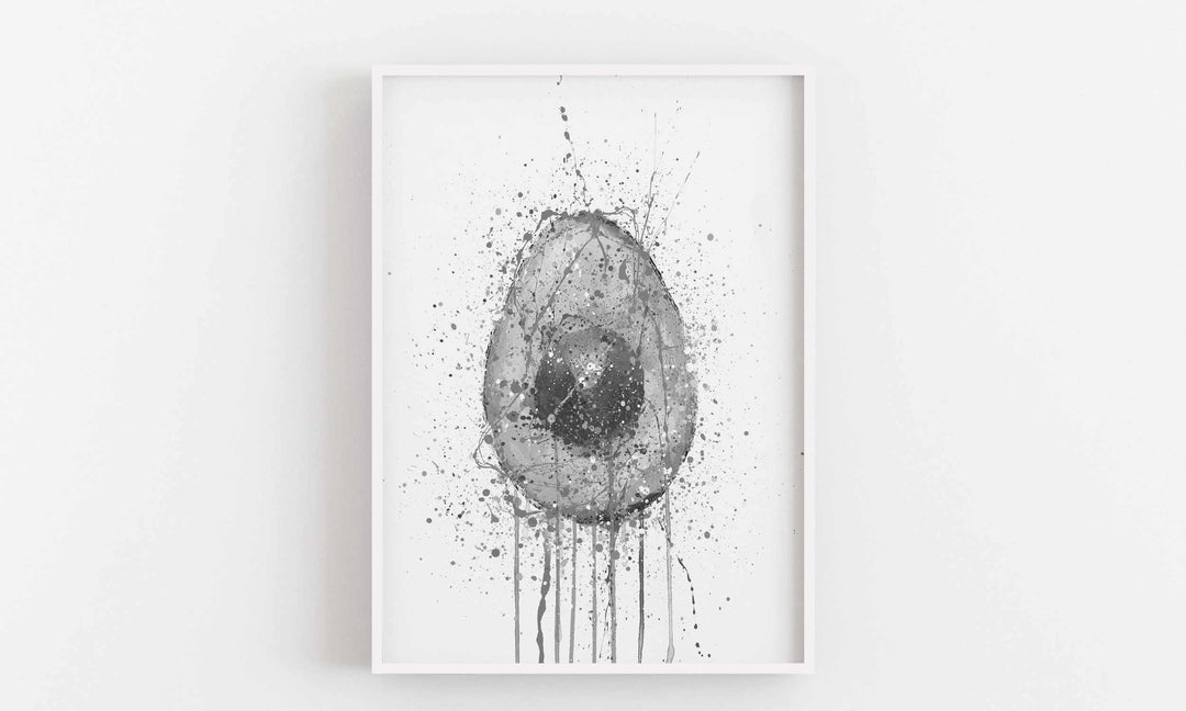 Avocado Fruit Wall Art Print (Grey Edition)-We Love Prints