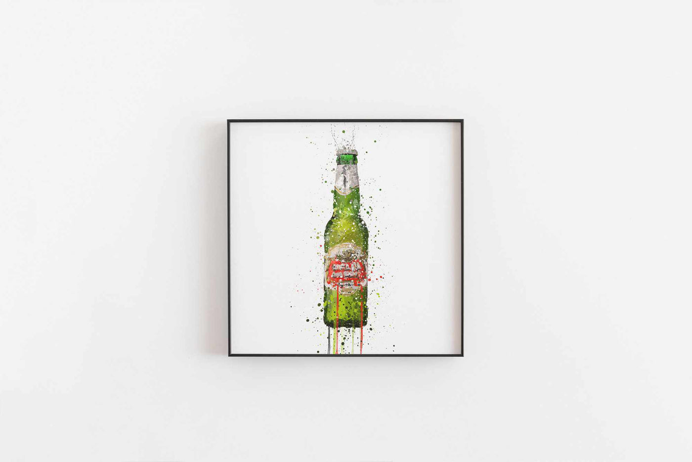 Beer Bottle Wall Art Print 'Peridot'-We Love Prints