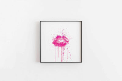 Candy Yum Yum' Lips Wall Art Print-We Love Prints
