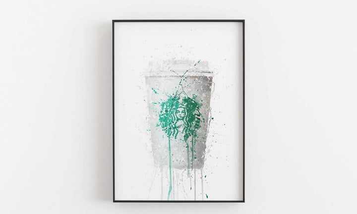 Coffee Cup Print 'Emerald'-We Love Prints