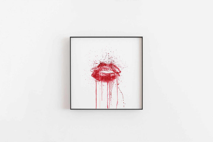 Diva' Lips Wall Art Print-We Love Prints