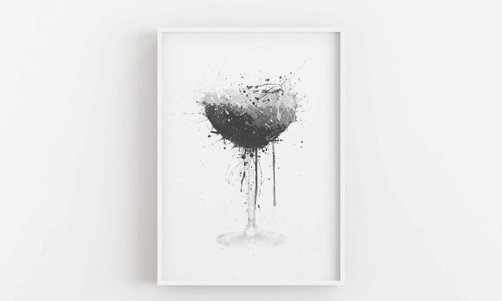 Espresso Martini Cocktail Wall Art Print (Grey Edition)-We Love Prints