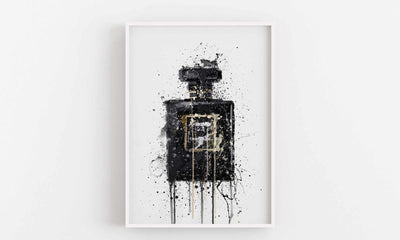 Fragrance Bottle Wall Art Print 'Midnight Black'-We Love Prints