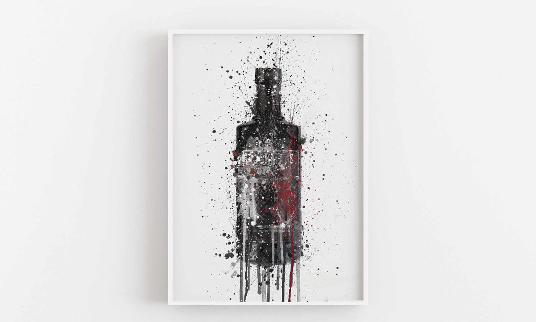 Gin Bottle Wall Art Print 'Dark Sky'-We Love Prints