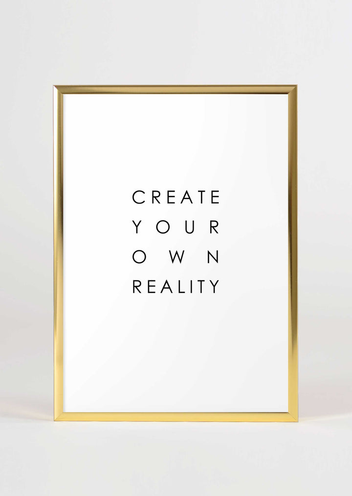 Manifesting Law Of Attraction Quotes Wall Art Print 'Create Your Own Reality'