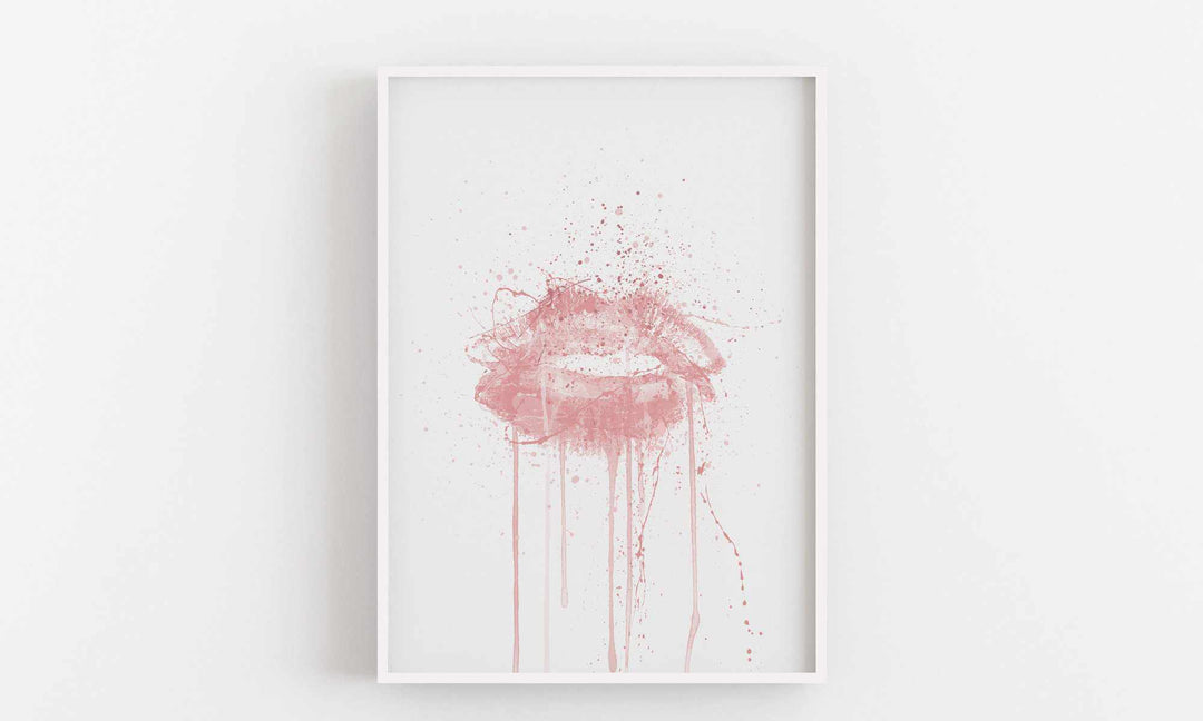 Kinda Sexy' Lips Wall Art Print-We Love Prints