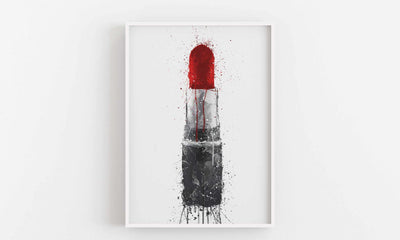 Lipstick Wall Art Print 'Ruby Woo'-We Love Prints
