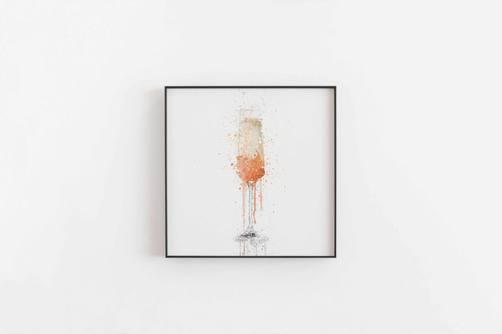 Peach Bellini Cocktail Wall Art Print-We Love Prints