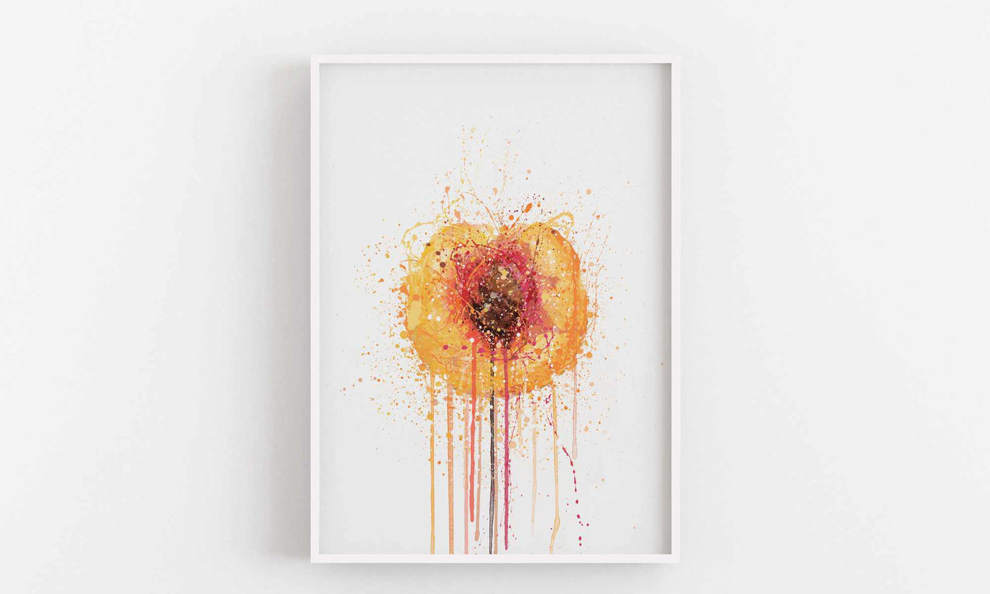 Peach Fruit Wall Art Print-We Love Prints