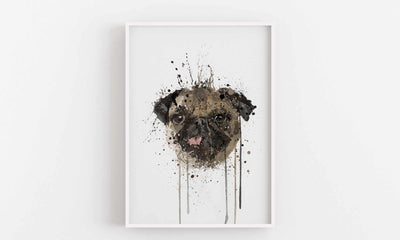 Pug Wall Art Print-We Love Prints