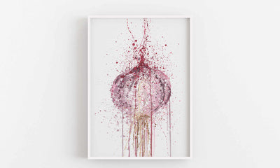 Red Onion Vegetable Wall Art Print-We Love Prints