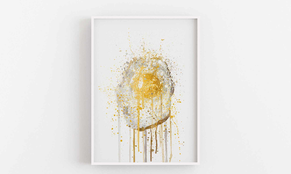 Runny Egg 2 Wall Art Print-We Love Prints