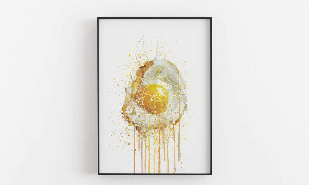 Runny Egg 3 Wall Art Print-We Love Prints