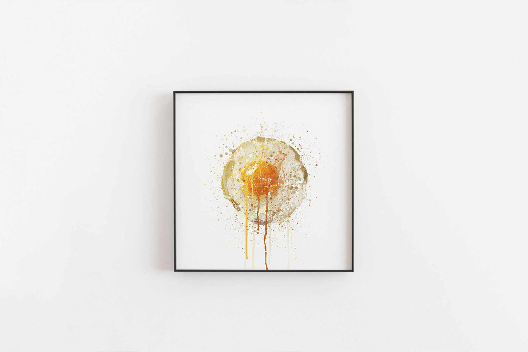 Runny Egg Wall Art Print-We Love Prints