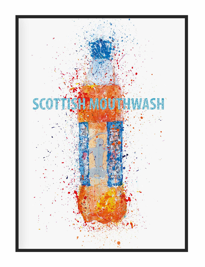 Soda Pop Bottle Wall Art Print 'Scottish Mouthwash'-We Love Prints